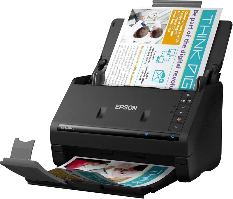 Wireless Color Duplex Document Scanner – ADF-Equipped Desktop Scanner for PC/Mac, Mobile Scanning Support