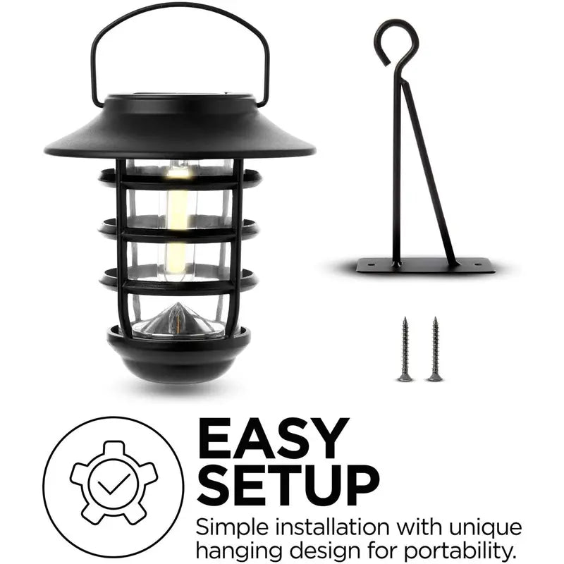 Home Zone Security Solar-Powered Glass Wall Lantern – Wire-Free Outdoor Decorative Light
