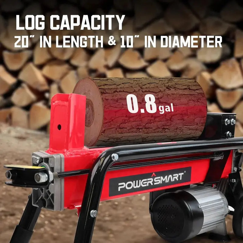 PowerSmart 7-Ton Electric Log Splitter – 15-Amp Motor, 3500 PSI Efficient Wood Processing Tool