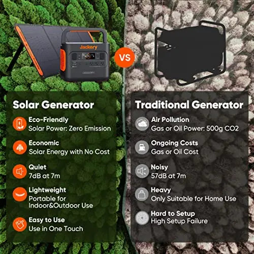 Jackery Explorer 1000 Portable Power Station (2025 Model) – 1002Wh Battery, Triple 1000W AC Outlets, Off-Grid Energy Solution