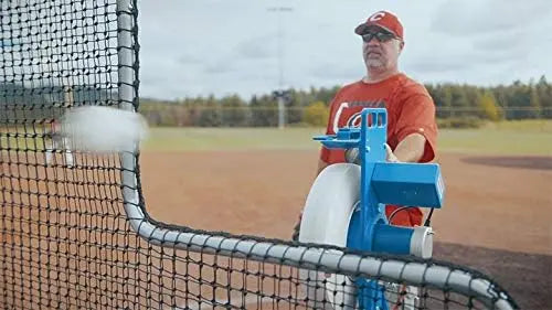 Jugs MVP Adjustable Pitching Machine – Up to 60 MPH, Baseball & Softball Compatible