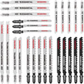 WORKPRO 25-Piece T-Shank Jigsaw Blade Set with Storage Case