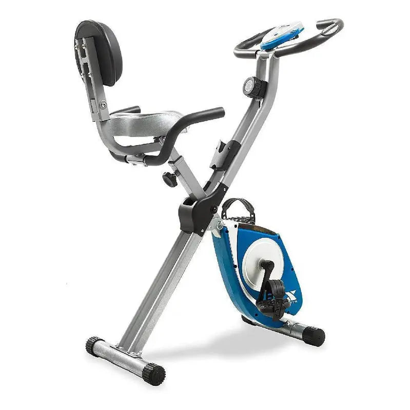 XTerra FB350 Folding Magnetic Exercise Bike in Silver