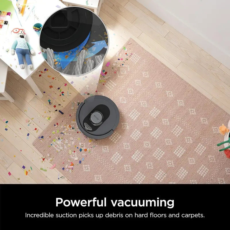 Voice-Controlled Robot Vacuum with Smart Mapping, 60-Day Dustbin Capacity