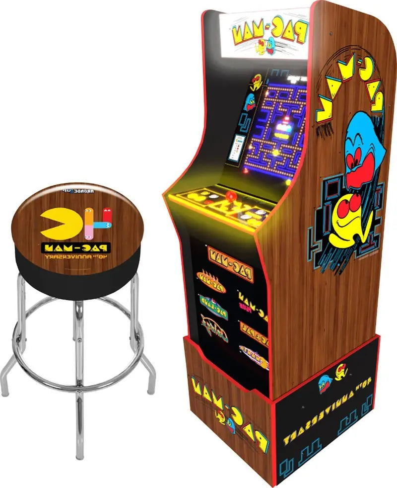 Pac-Man 40th Anniversary Limited Edition Arcade Cabinet – Authentic Retro Gaming Machine