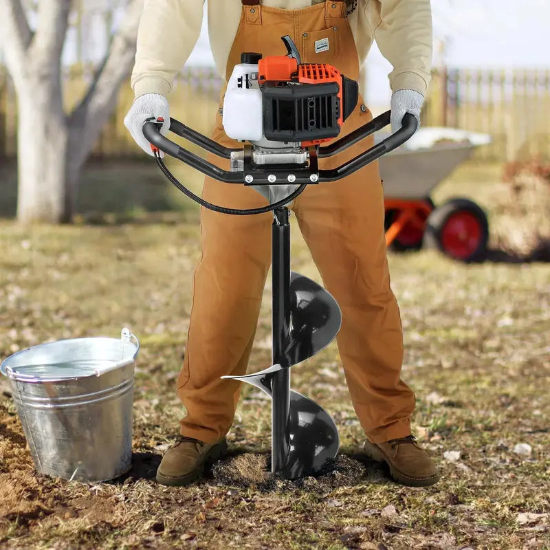 VEVOR 52cc Post Hole Digger – 1450W Gas-Powered Auger for Fencing & Landscaping