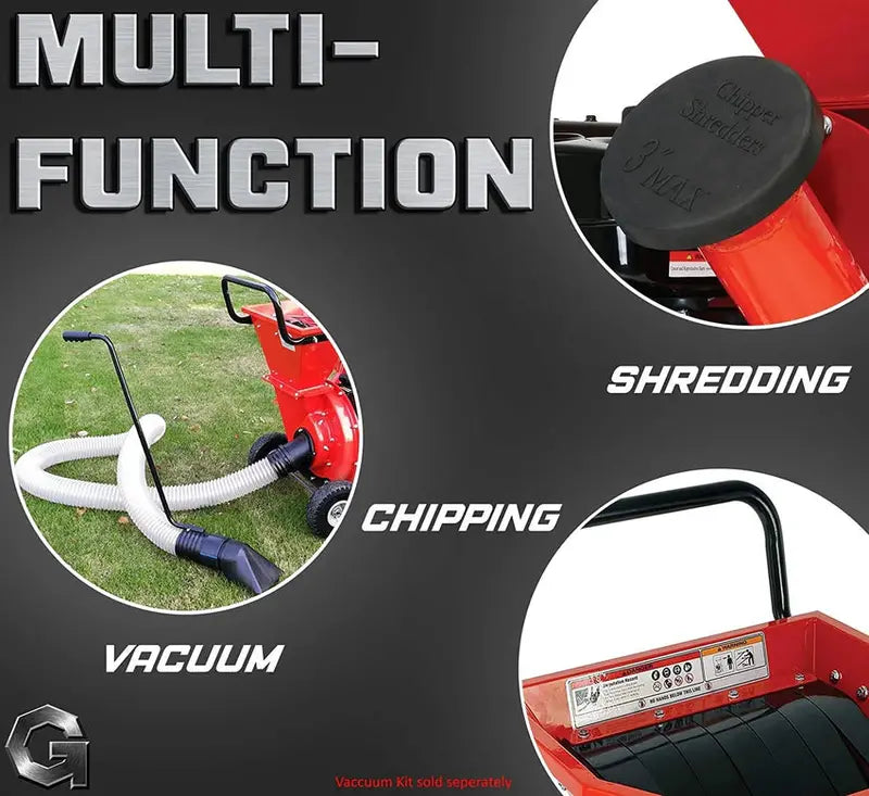 Heavy-Duty Gas-Powered Wood Chipper – Shredder & Mulcher for Yard Waste