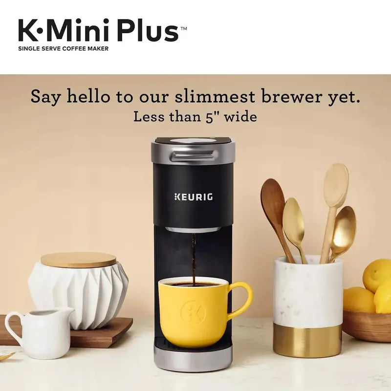 Keurig K-Mini Plus Single-Serve Coffee Maker – Compact Brew System with Strong Brew Option