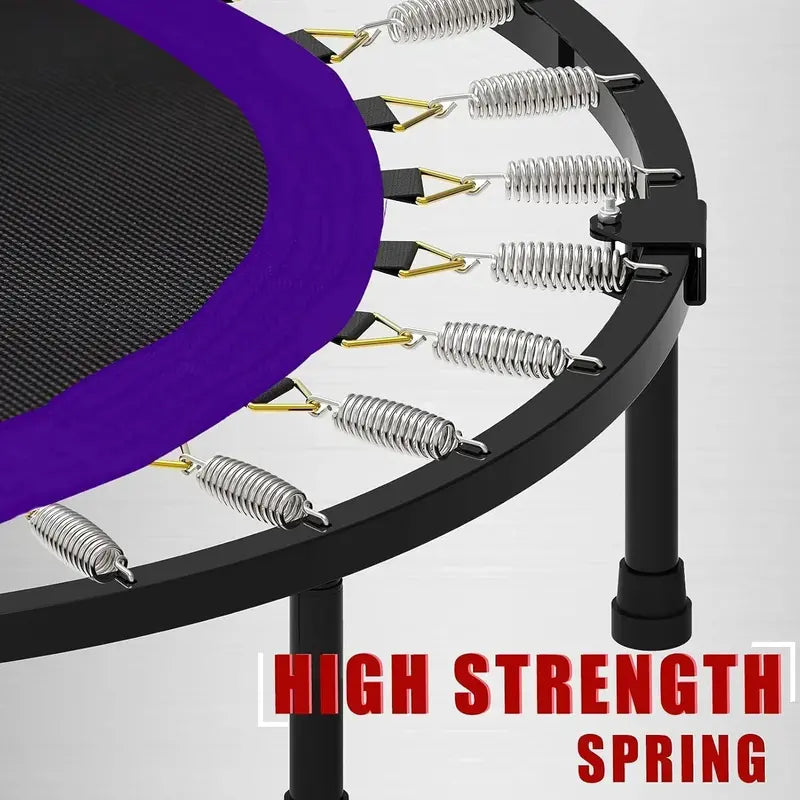 Kanchimi Foldable Mini Trampoline – 40″ or 48″ Rebounder for Low-Impact Exercise