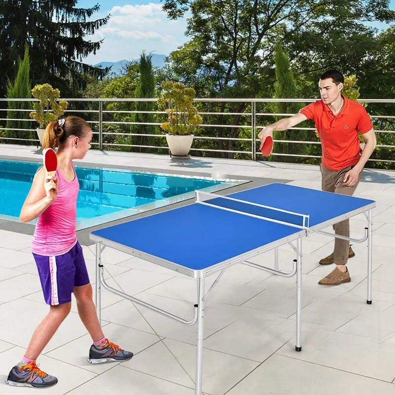 Ready-to-Play Portable Table Tennis Set – Includes Paddles and Balls