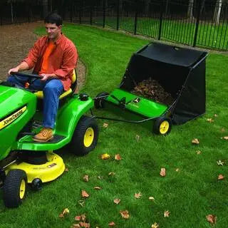 John Deere 42-Inch Tow-Behind Lawn Sweeper – 24 cu. ft. Capacity, Height-Adjustable Brushes