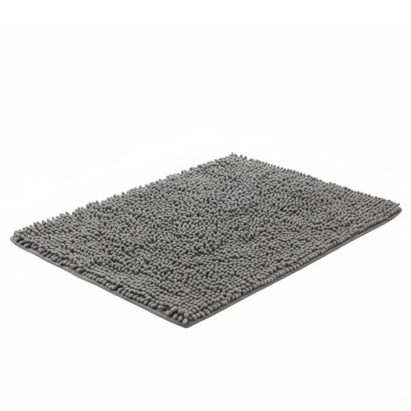 High-Pile Chenille Bath Mat – Quick-Dry Microfiber with Non-Slip TPR Backing