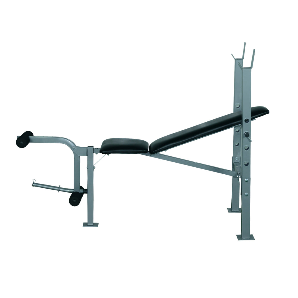 HOMCOM Multifunktion Hantelbank Trainingsbank Kraftstation Schrägbank Fitnessstation Fitnessgerät Stahl 165 x 68 x 114 cm