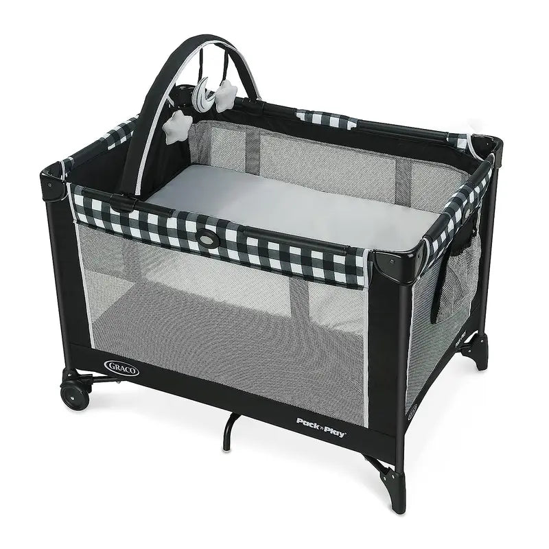 Graco Pack 'n Play On the Go Playard – Lightweight, Portable Infant Playard with Carry Bag (Kagen Design)