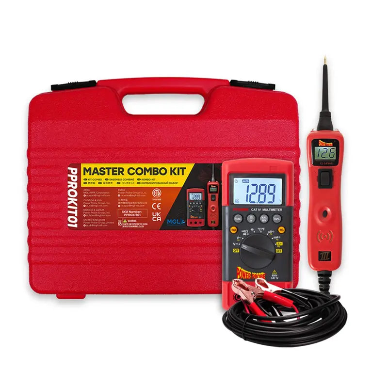 Power Probe Professional Electrical Diagnostic Test Kit – Red Edition
