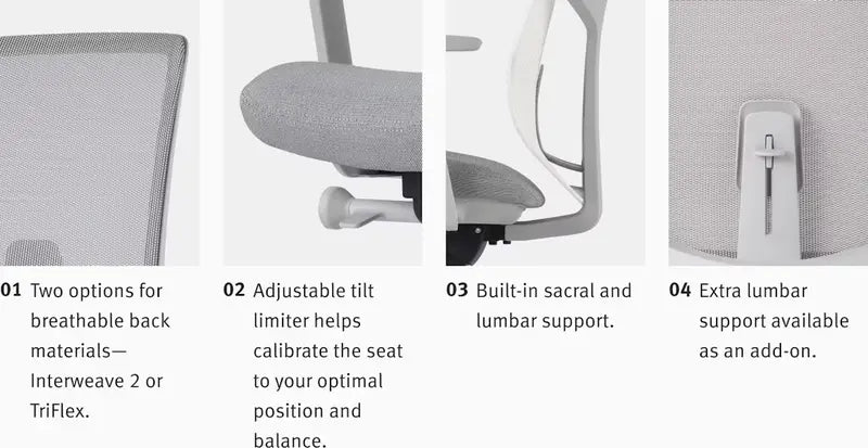 Verus Adjustable Task Chair – Contoured Seat & Tilt Mechanism